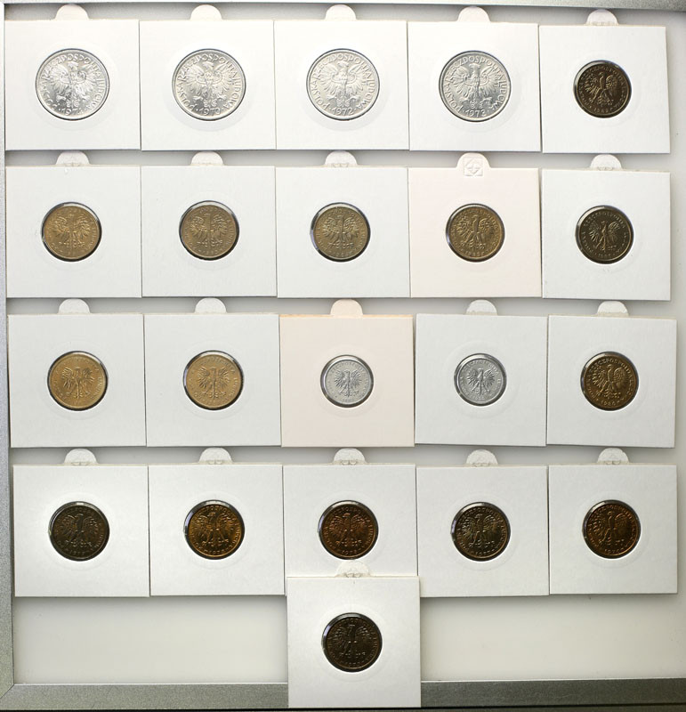 PRL. 2 złote 1970-1990, zestaw 21 monet